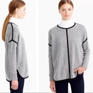 J Crew Wool Tipped Oversized Pullover Sweater